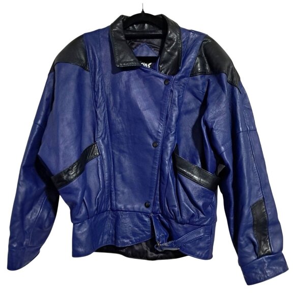 1995 Signed Geo Airbrushed Pegasus Fairy Leather Bomber Jacket Sz 10 Vintage - Picture 3 of 12